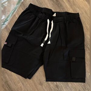 Black Cargo Men Shorts Sz 2XL